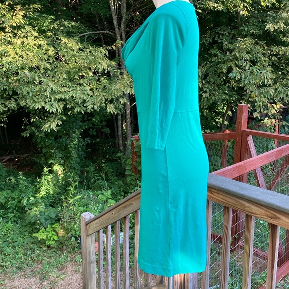 Green J Crew cowl neck knit dress size S - Picture 6 of 8